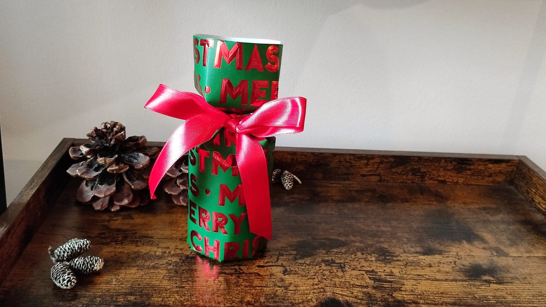 Idee zum Kerze verpacken | elegante Geschenkverpackung für Glaskerzen