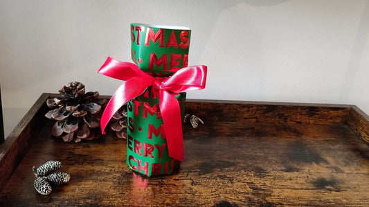 Idee zum Kerze verpacken | elegante Geschenkverpackung für Glaskerzen