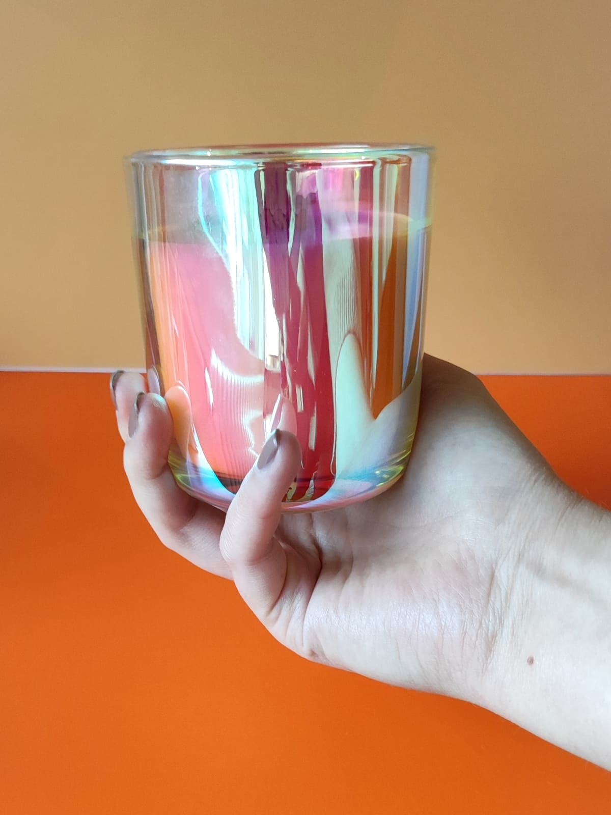 Handgemachte Orangen Duftkerze aus Hamburg, veganes nachhaltiges Rapswachs mit Holzdocht und Bambusdeckel