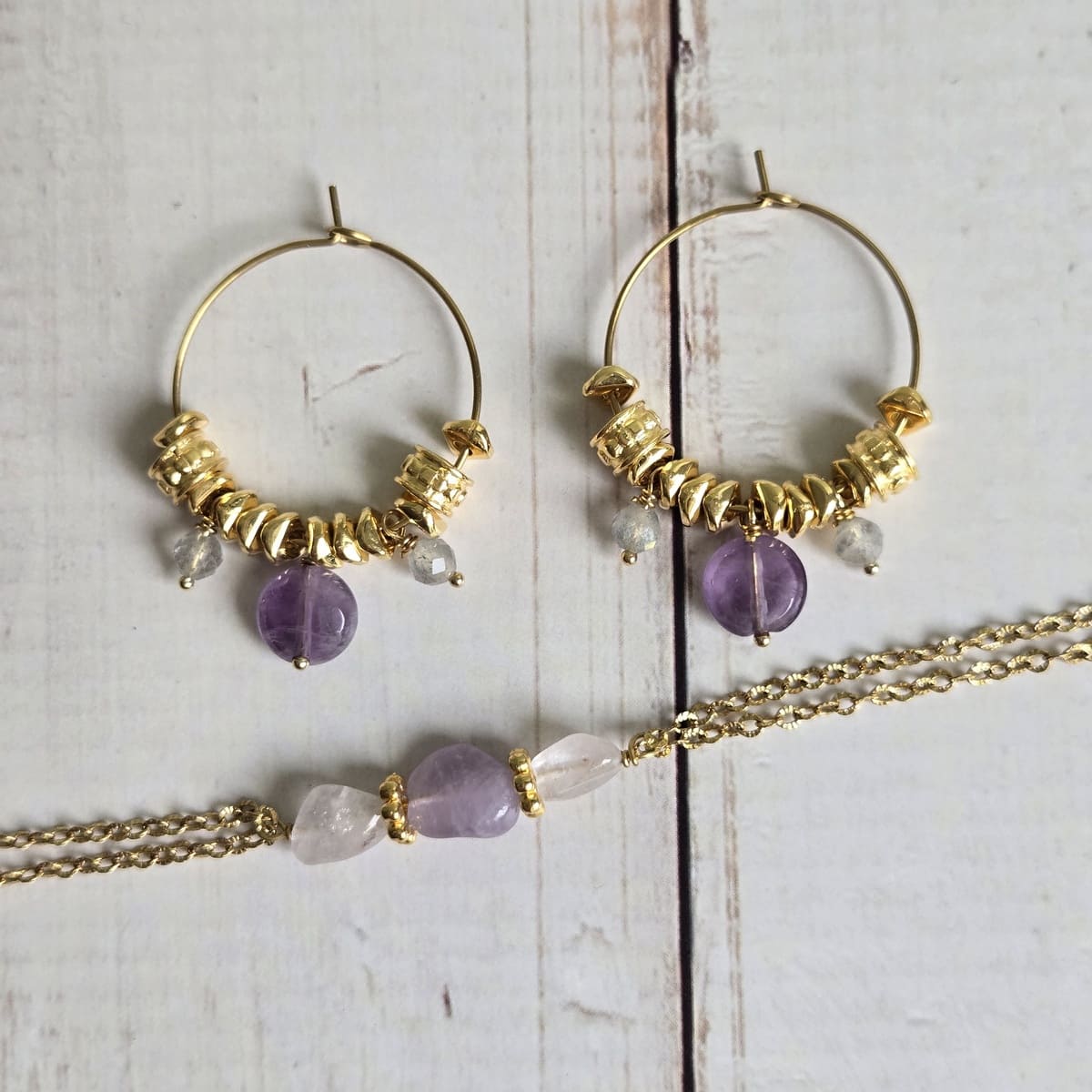 Schmuckkerze "Amethyst - Lavendelträume"