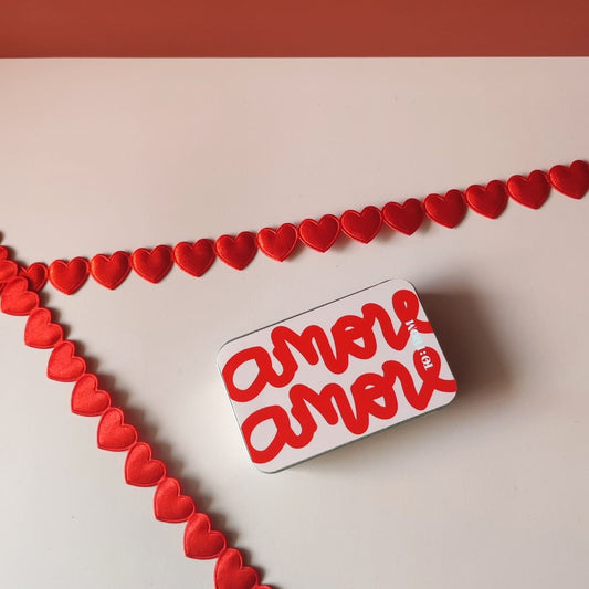 handgemachte Streichhölzer rot Herzen Amore Liebe