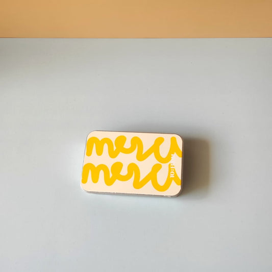 Streichholz Box "Merci"