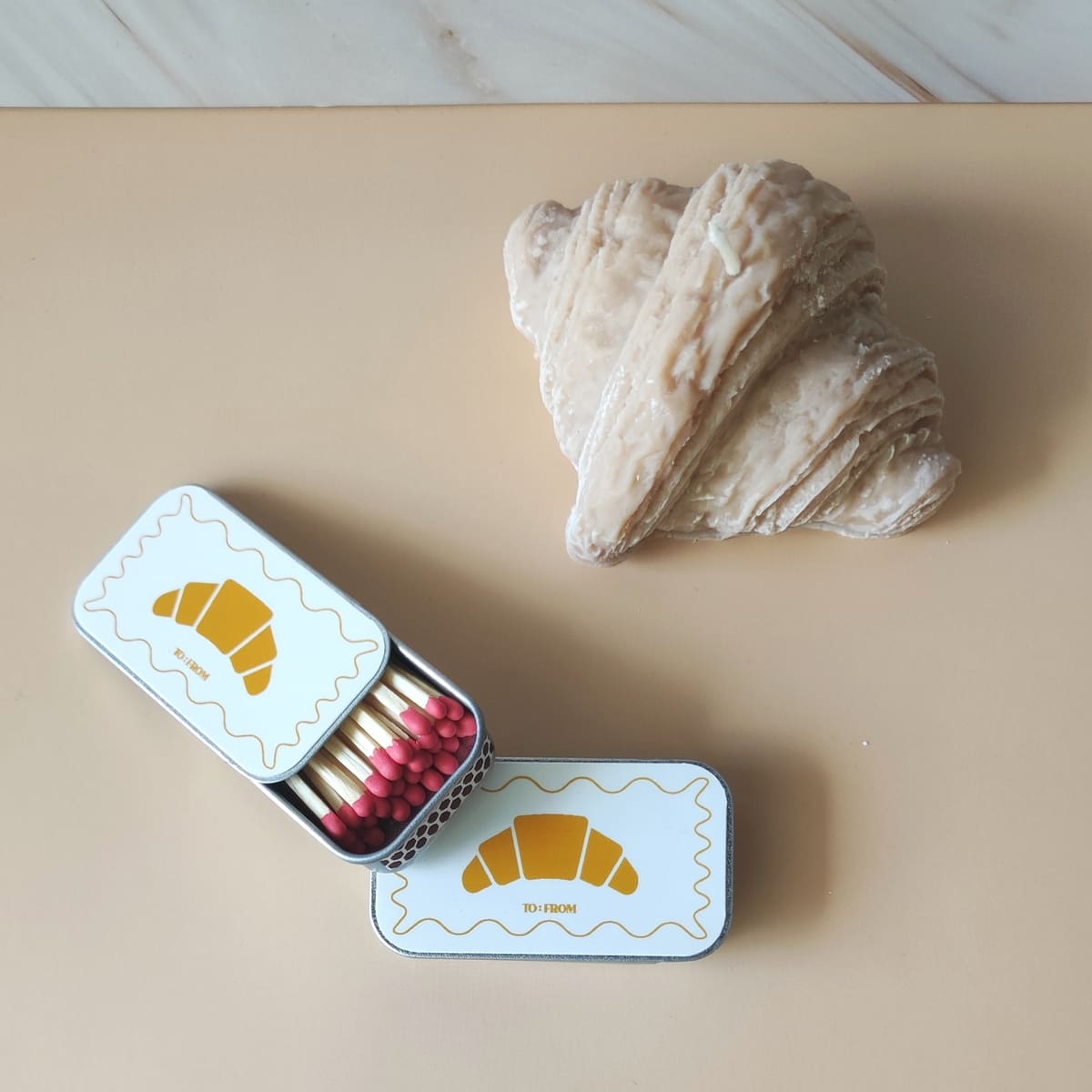 Streichholz Box "Croissant"