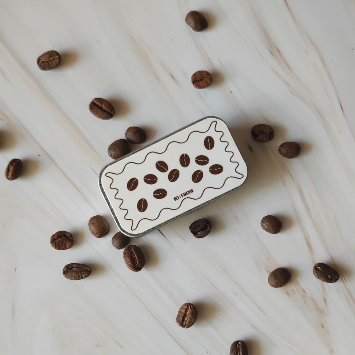 Streichholz Box "Kaffeebohnen"