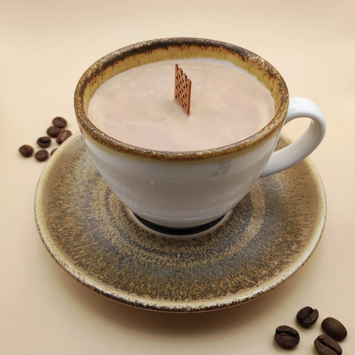 Tassenkerze mit Kaffeeduft vegan Cozy Candles Hamburg