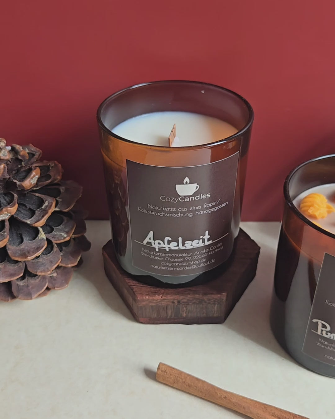 gemütliche Duftkerzen Herbstzeit, Kerzen für Zuhause, Duftkerzen für kuscheligen Abend, Duftkerzen für Freundin, Duftkerzen für Selfcare, gesunde Duftkerzen